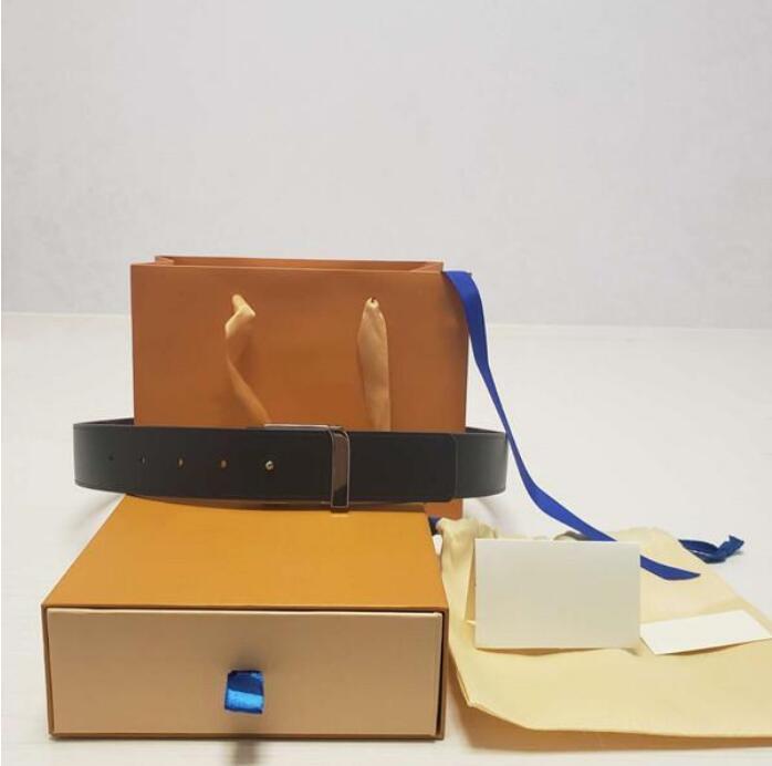 

2021 Fashion Big buckle genuine leather belt no box designer men women high quality mens belts 017, Black;brown