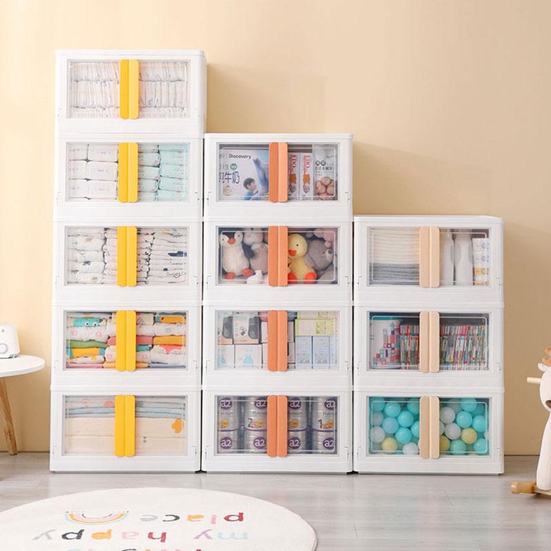 

Storage Drawers Foldable Cabinet Installation-free Drawer Home Bedroom Clothes Sundries Simple Locker Plastic Store Boxes White