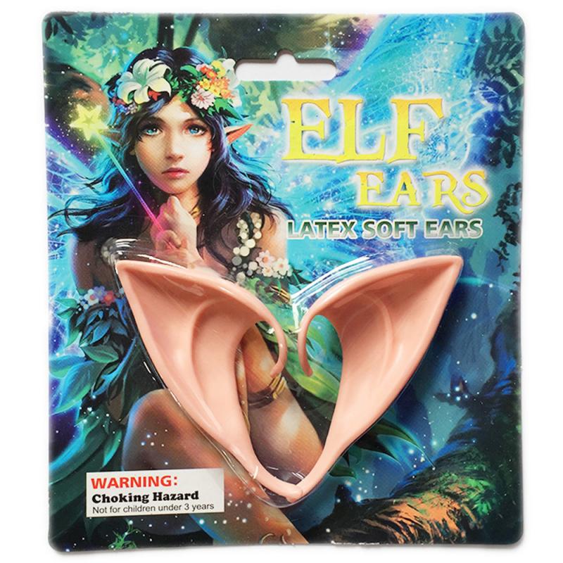 

Free DHL Latex Elf Ears DIY Halloween Party Decoration Anime Fairy Angel Vampire Ear Costumes High Simulation Soft False Dress Up Cosplay Decor YL0340