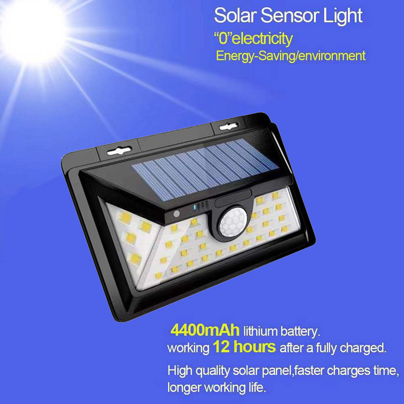 

2021 New Diodo Emissor Ao Ar Livre Lmpadas Solares Pir Sensor Movimento Luz De Parede Prova Dwaterproof Gua Solar Powered Luzes X2nn