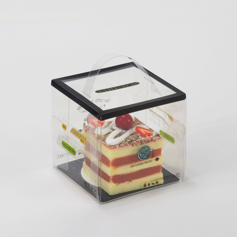 

4 inch PET Cake Boxes Sandwich Hamburger Macaron Cookies Box Party Food Packing Boxes Free Shiping
