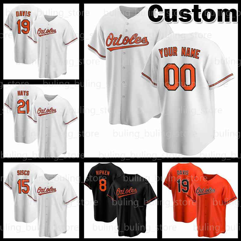 

Baltimores Custom 8 Cal Ripken Jr Orioles Jersey 14 Rio Ruiz 19 Chris Davis 31 Cedric Mullins 25 Anthony Santander 6 Ryan Mountcastle, 2020 custom cool base(jinying)
