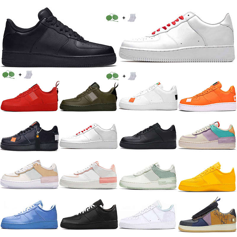 

Fashion running shoes mens womens forceones 1s zapatos shadow skateboard black light discoloration nice jumpman strainers casual sports sneaker size 36-46, Color 11