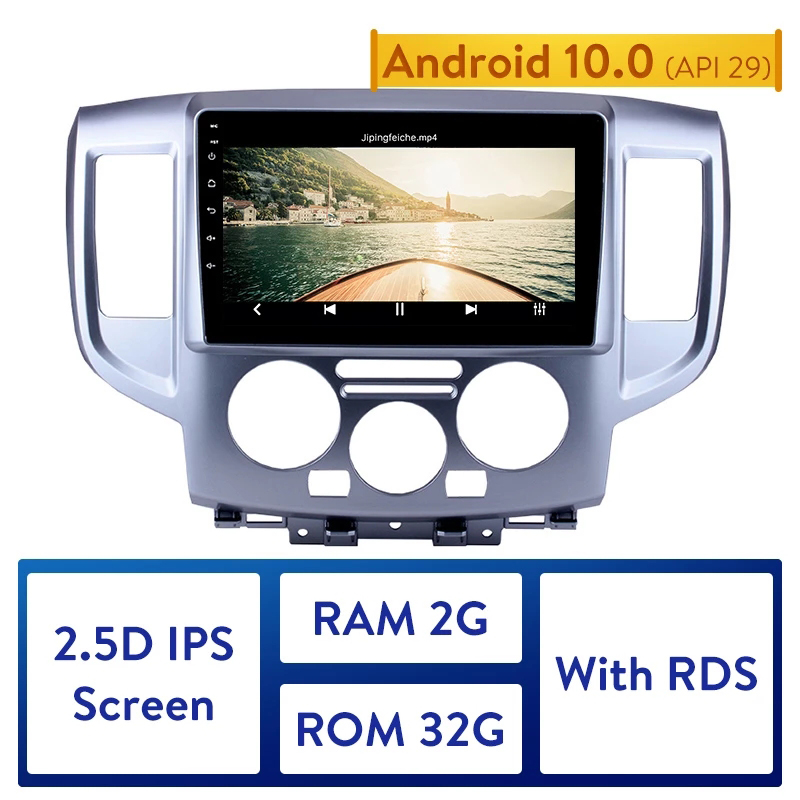 

Quad core Car dvd Radio Multimedia Player for 2009-2016 NISSAN NV200 GPS Navigation with WIFI RDS 9 inch Android 10.0