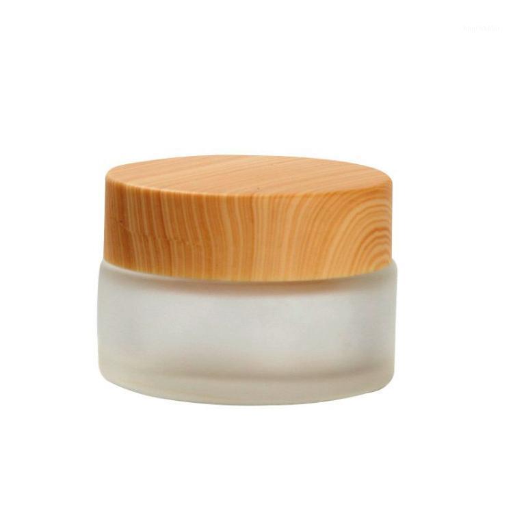 

Storage Bottles & Jars 20G Empty Packaging Cosmetic Cream Jar Frosted Glass Bottle 10pcs/lot