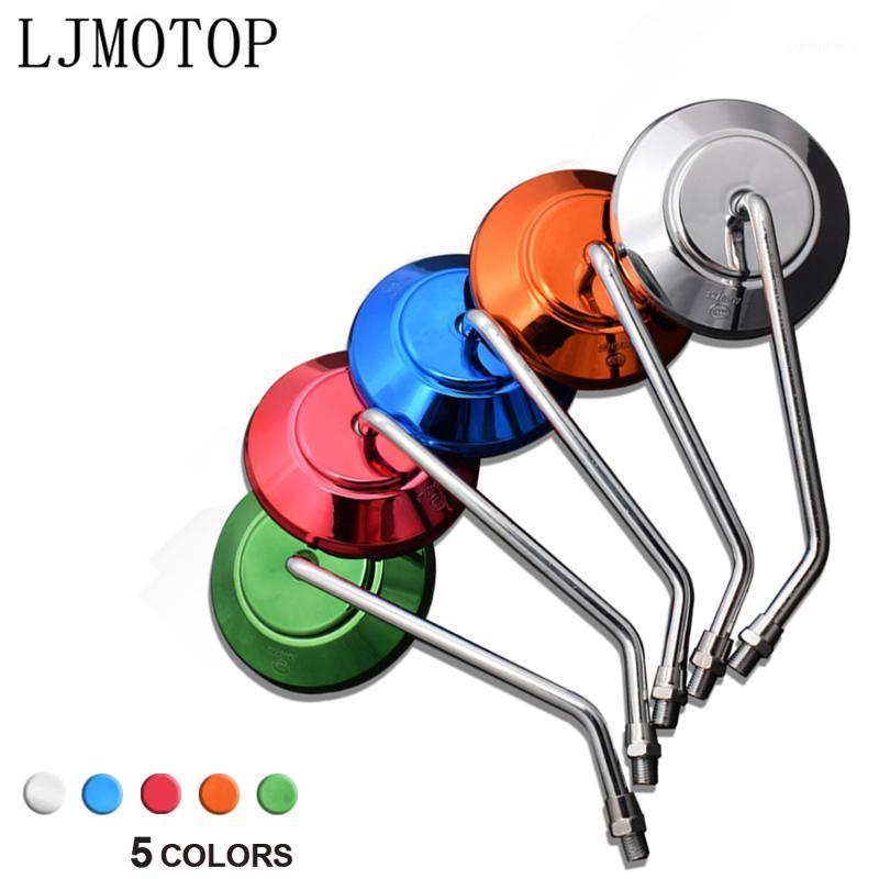 

Motorcycle Mirrors Rear View Mirror Electrombile Back Side 8 10mm For YamahaR125R250R600R600 DT230 DT125