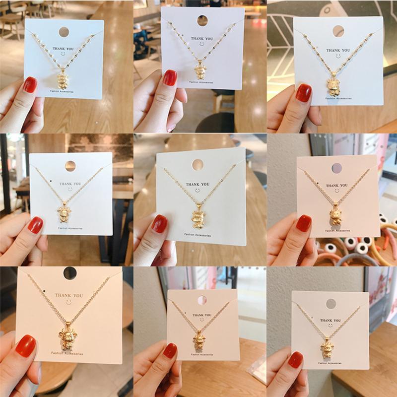 

Pendant Necklaces Necklace Jewelry Fashion Copper Cattle Clavicle Chain For Women