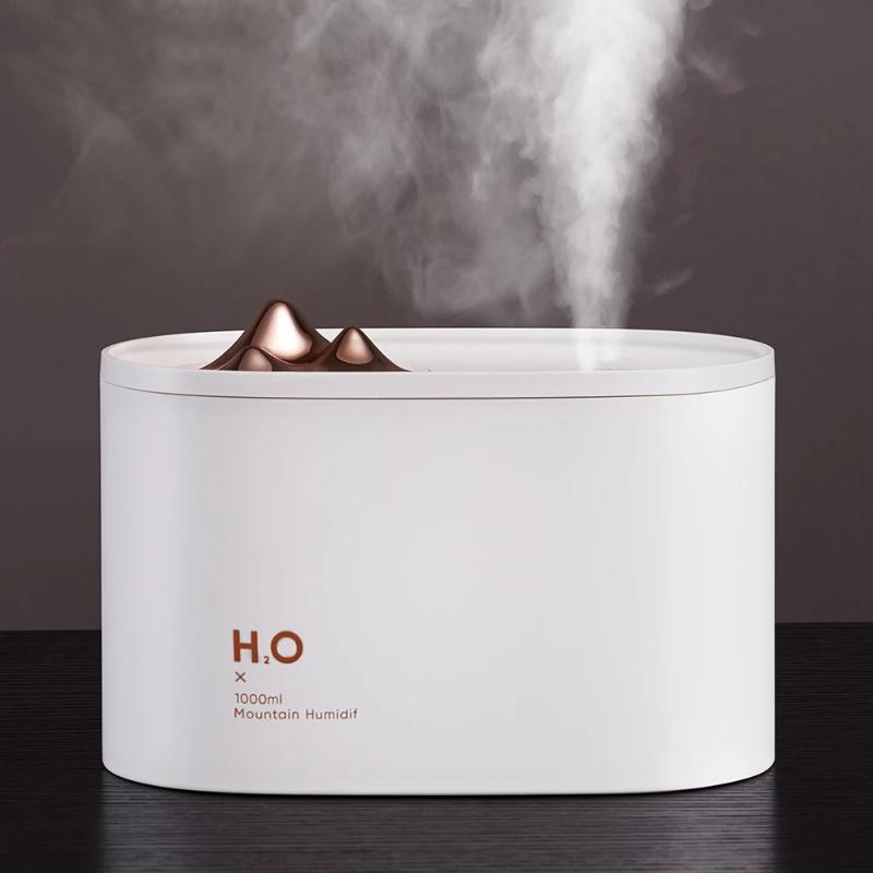 

Humidifiers RIGOGLIOSO Wireless Air Humidifier 1000ml USB Ultrasonic Aroma Diffuser Mist Maker Fogger Dual Nozzle Umidificador