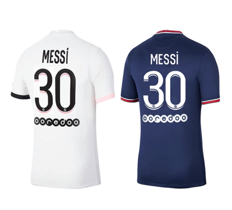 

2021 2022 french soccer jersey Fans Tops MESSI#30 21 22 Men Women Youth Football Shirt Adult Soccers Training Tees With Logo#S-XXL, Black