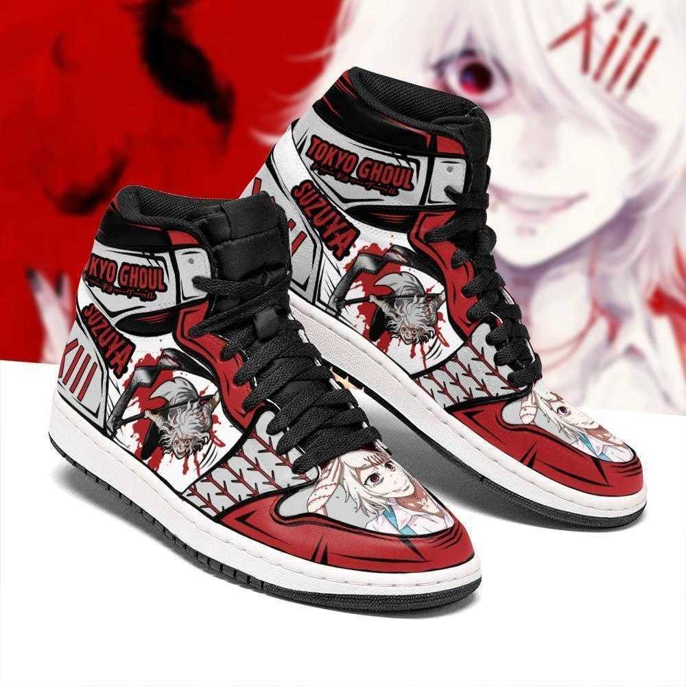 

Sneakers Juuzou Custom Tokyo Suzuya Ghoul Anime Shoes MN05, Red