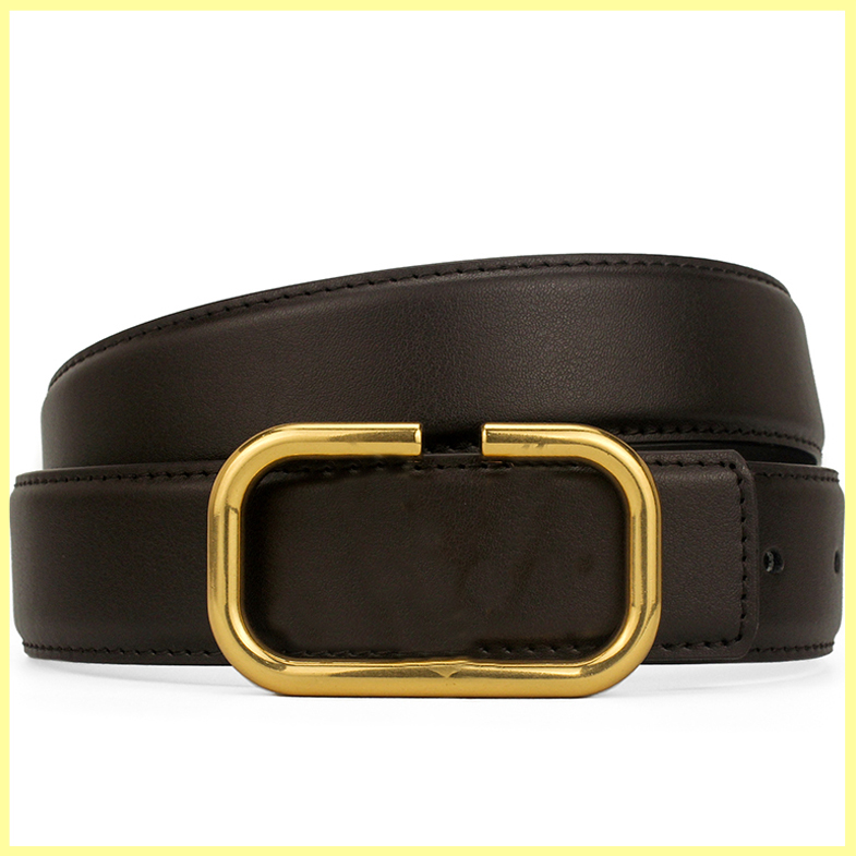 

2021 Mens Belt Width 3.4cm Genuine Leather Belts Big Letters Buckle Fashion Designers Betls For Women Men Retro V Belt High Quality 21090104R, Black;brown