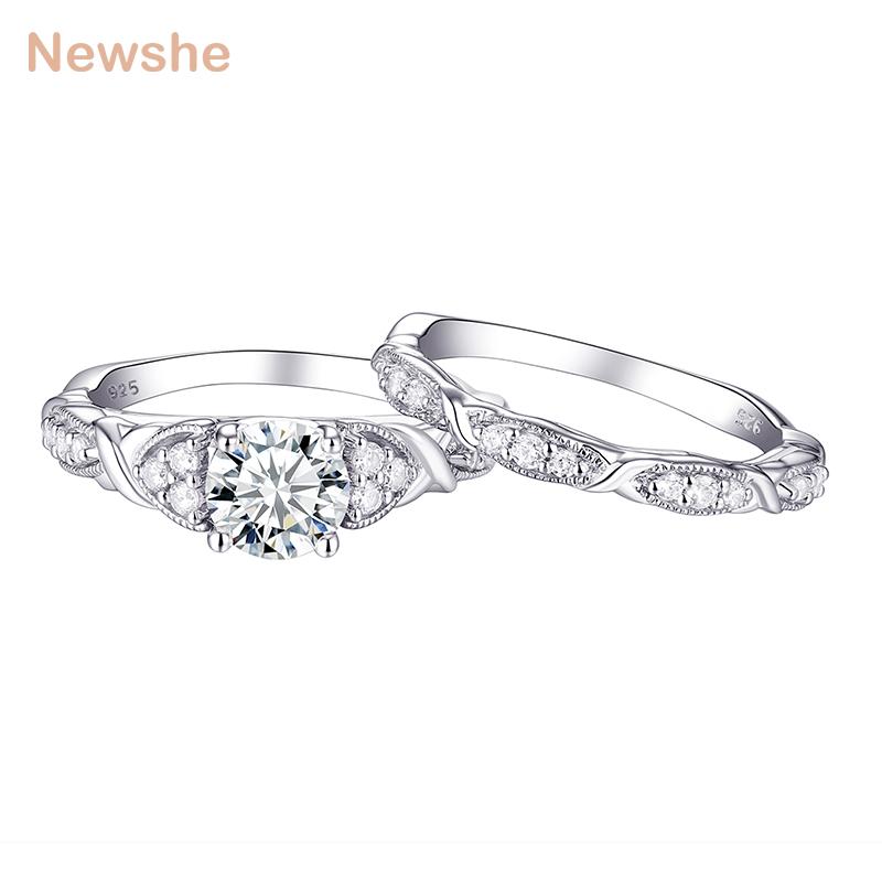 

Cluster Rings She 925 Sterling Silver Wedding Engagement Band Bridal Set 1.5 S Cubic Zirconia Vintage For Women 1R0013, Golden;silver