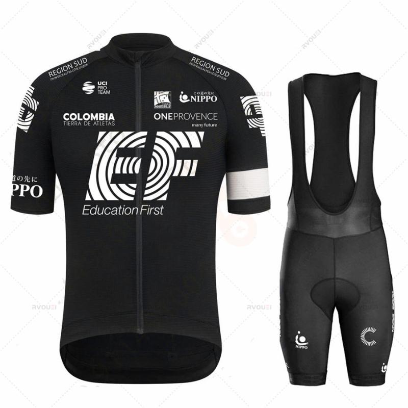 

Racing Sets Raphaing 2021 Cycling Suits Road Bike Clothing Men's Ef Pro Bib Shorts Mtb Bicycle Jersey Clothes Kit, Jersey 9