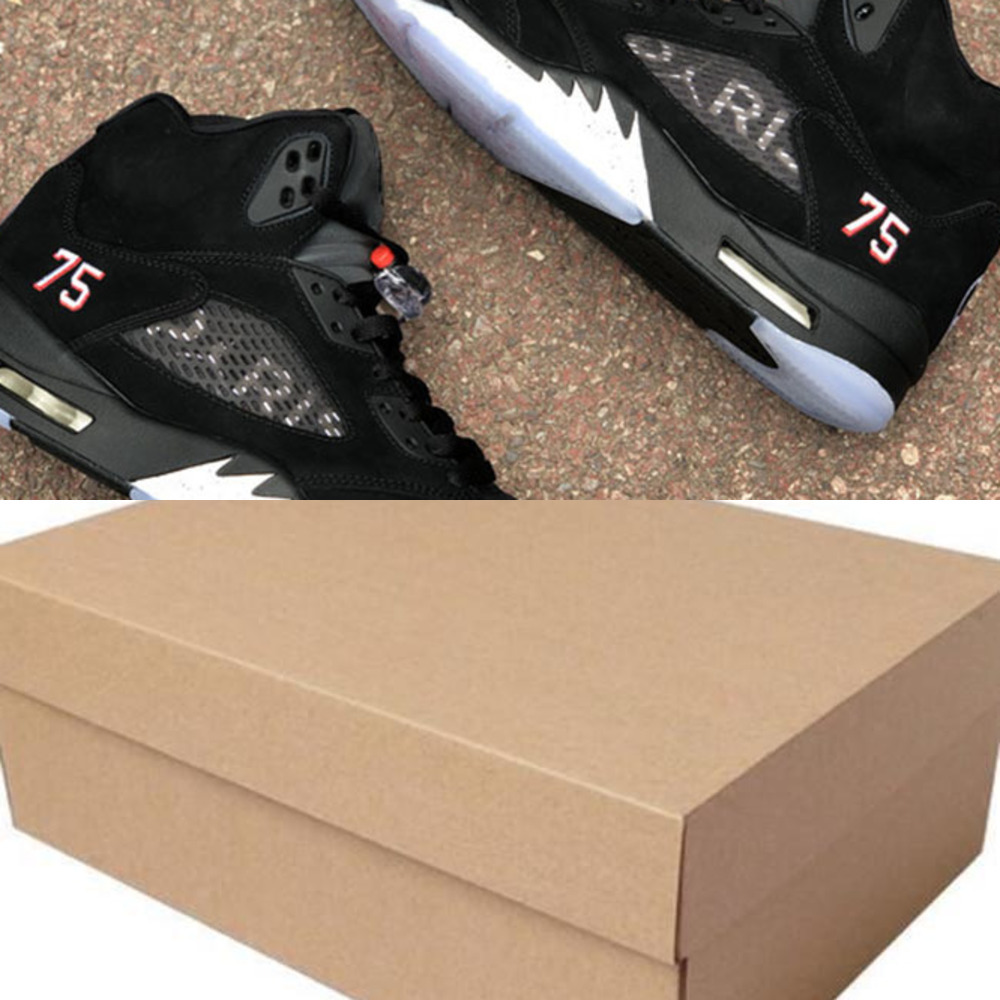 

High Quality Jumpman 5s Paris Men Basketball Designer Shoes Top Material Off union 5 Black White Sneakers Come With Box3HEZ