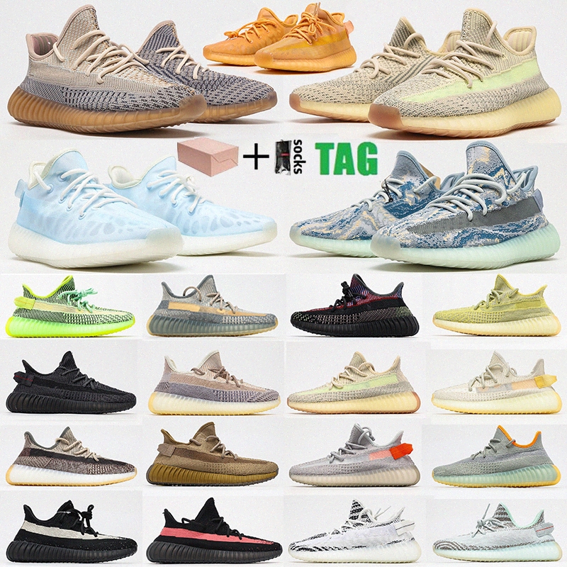 

kanye west 2 shoe Static Reflective V2 Running shoes 3M Belgua 2.0 Semi Frozen Butter Yellow Blue Top Quality Designer Men Women yeezys 350 Sneakers size 47 With bo o5Ph#, I need look other product