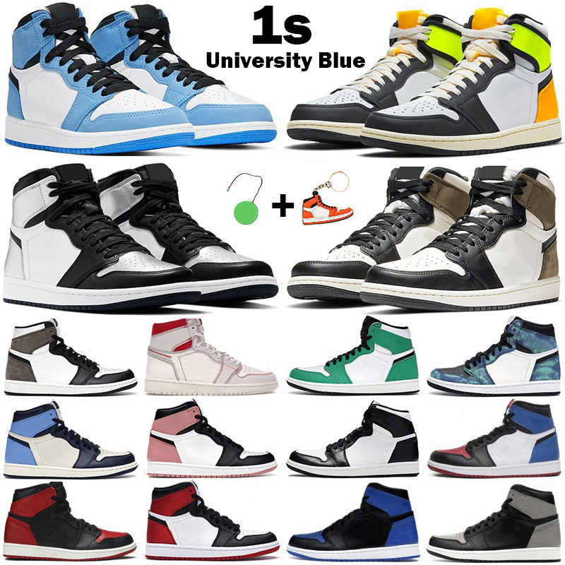 

Men basketball shoes 1s high OG 1 Silver Toe Chicago Obsidian Dark Mocha University Blue Twist bred shadow mens women trainers sneakers