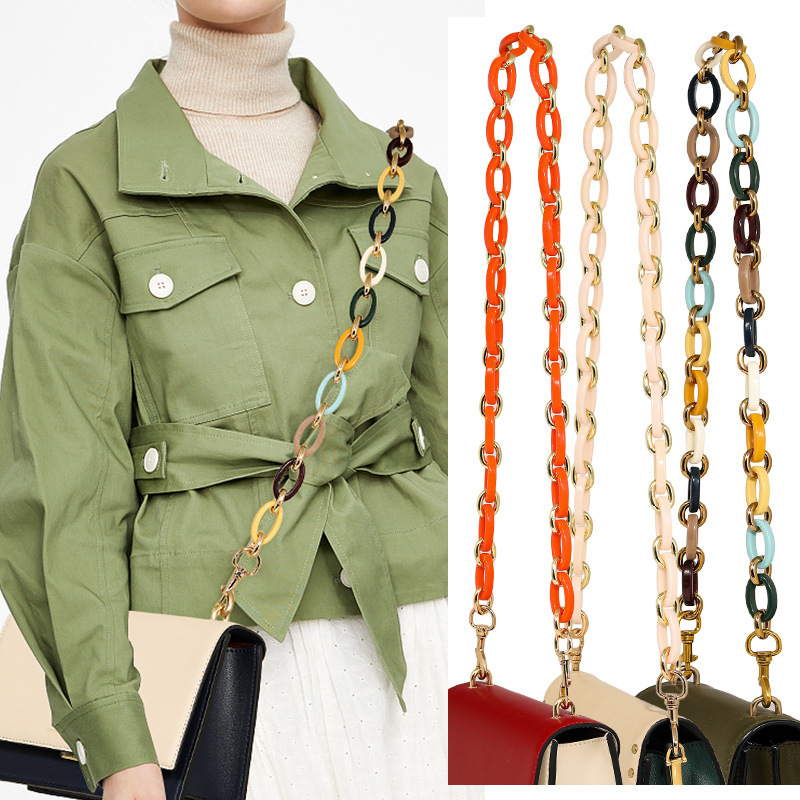 

Custom/wholesale! Decompression Chain Bag Strap Women Straps for Crossbody Shoulder Bag Accessories Colorful Polyester Belts C0225