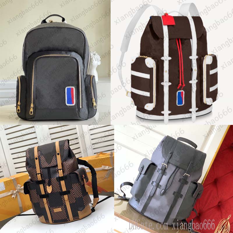 

18 colors TOP quality mens backpack Christopher school bag Basketball Geninue Leather travel sport outdoor backpacks designers large bags, I need see other product