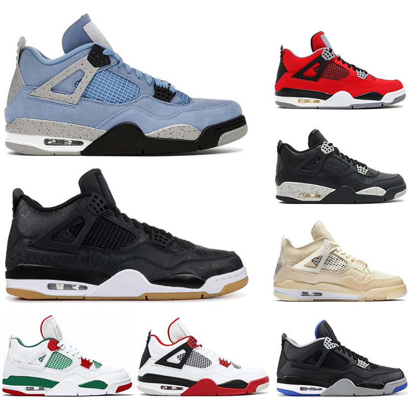 

2021 top quality 4 4s Men Athletic Basketball shoes University Blue BRED Noir Cool Grey BLACK CAT mens trainers sports sneakers size 36-46, #30 40-47