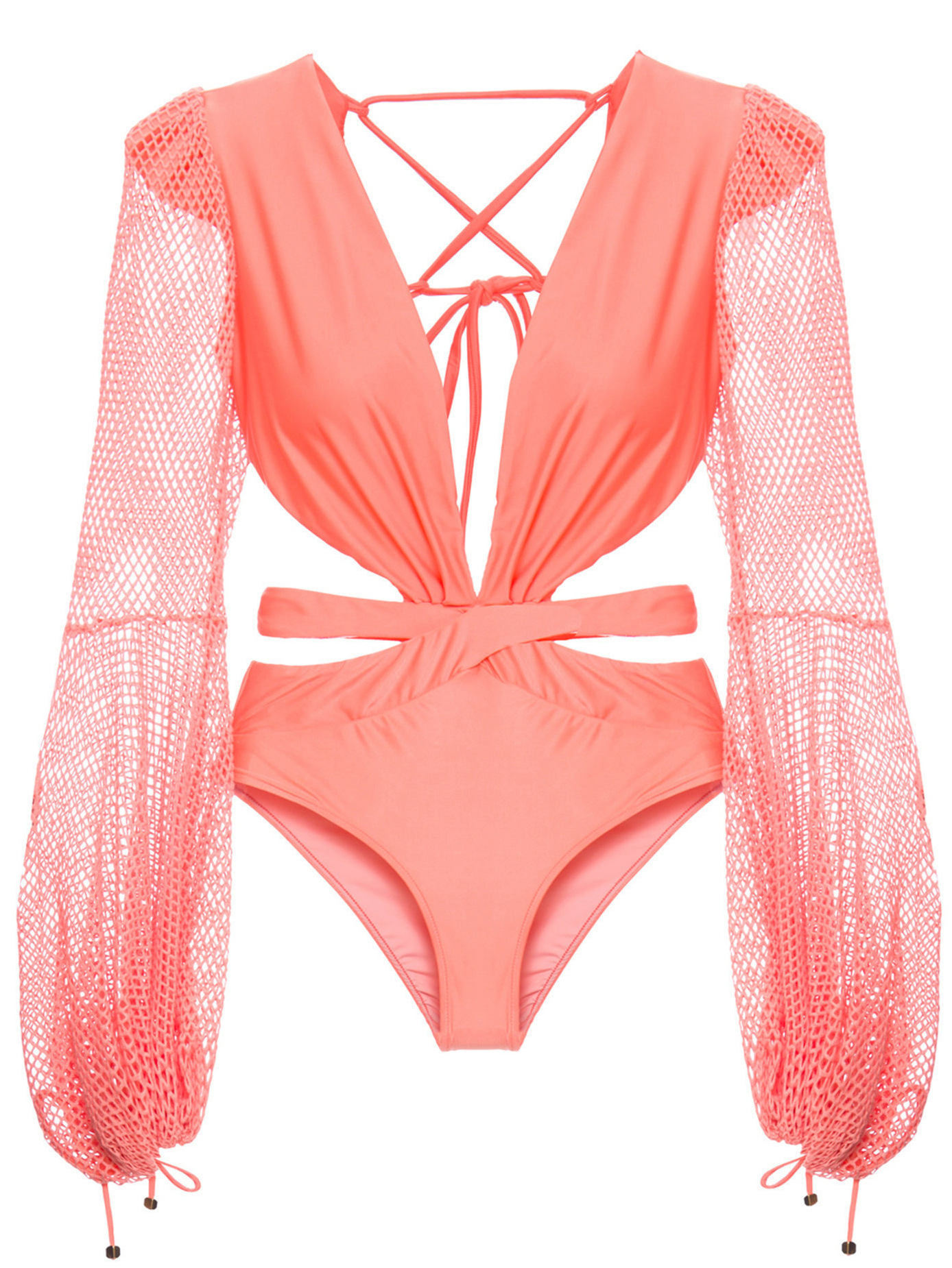 

sexy maio swimsuit, swim bikini swimwear, swimming beachwear two-pieces puff long mesh sleeve sleeves floral print and pink mangas completa bufantes verao swimsuits