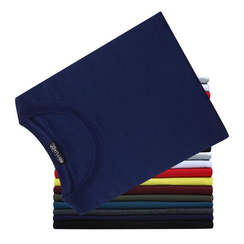 

2021 6pcs/lot High Quality Fashion Mens T Shirts Casual Short Sleeve T-shirt Mens Solid Casual Cotton Tee Shirt Summer Clothing, White;black