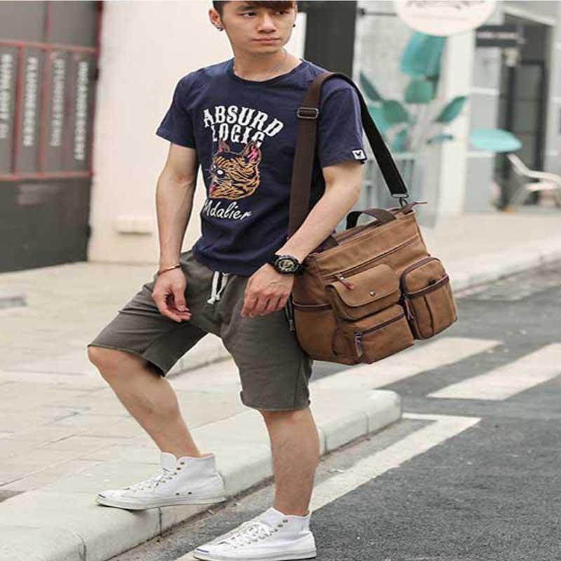 

Duffel Bags Men's Travel Luggage Suitcase Bag Large Capacity Tote Casual Business Oxford Fabric Handbag, Black