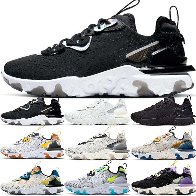 

React Vision Running Shoes For Men Women Triple Black White Iridescent Honeycomb Vast Grey Phantom Worldwide Mens Trainers Sports Sneakers Size 36-45, #7 phantom 36-45