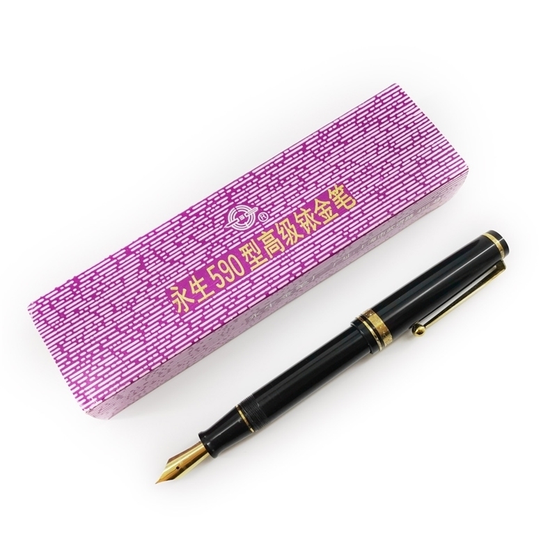 

wings 590 Wing Sung Young Sheng 1980s 80's Large fountain pen full plastic nostalgic classic pen Antique collectibles Y200709