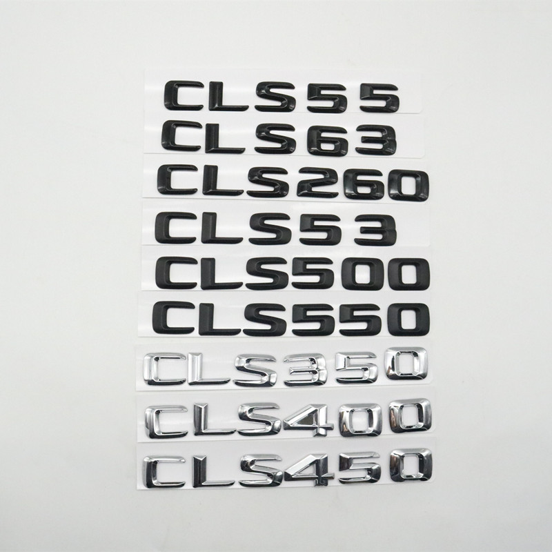 

3 Colors For Mercedes Benz CLS-Class C218 C219 C257 CLS53 CLS55 CLS63 CLS350 CLS450 CLS500 CLS550 Emblem Rear Logo Sticker, Glossy black