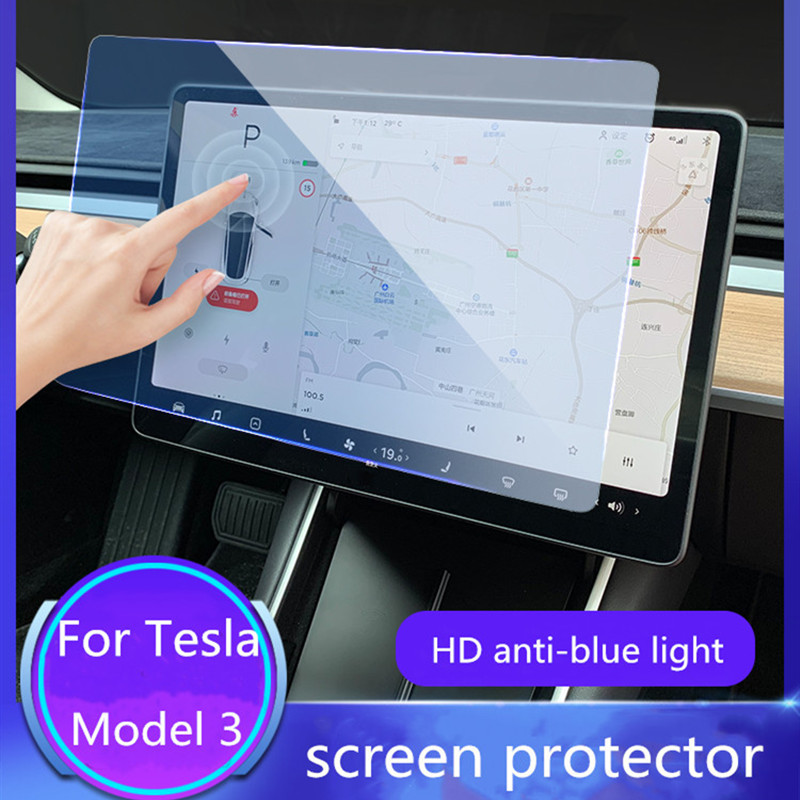 

Toughened film for Tesla Model 3 Y X S navigation protection