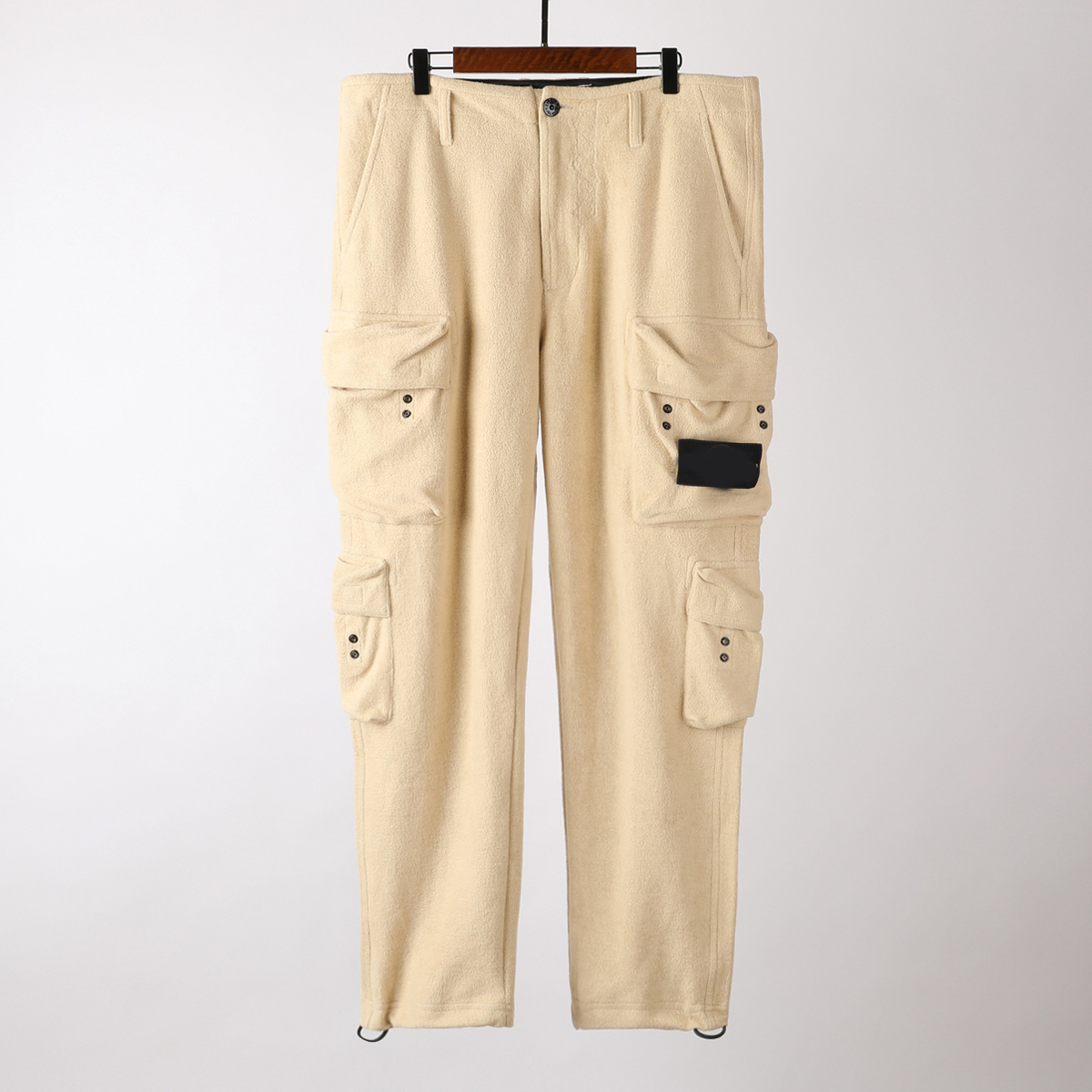 

cptoney astone is lan d men's pants designer straight winter thick and multi-pocket design, Black