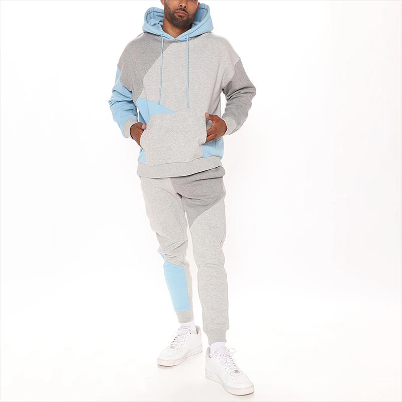

Men' Tracksuits Custom Logo Blank Hoodies And Jogger Pants Men Sports Suits Latest Design Tracksuit For, Fuchsia
