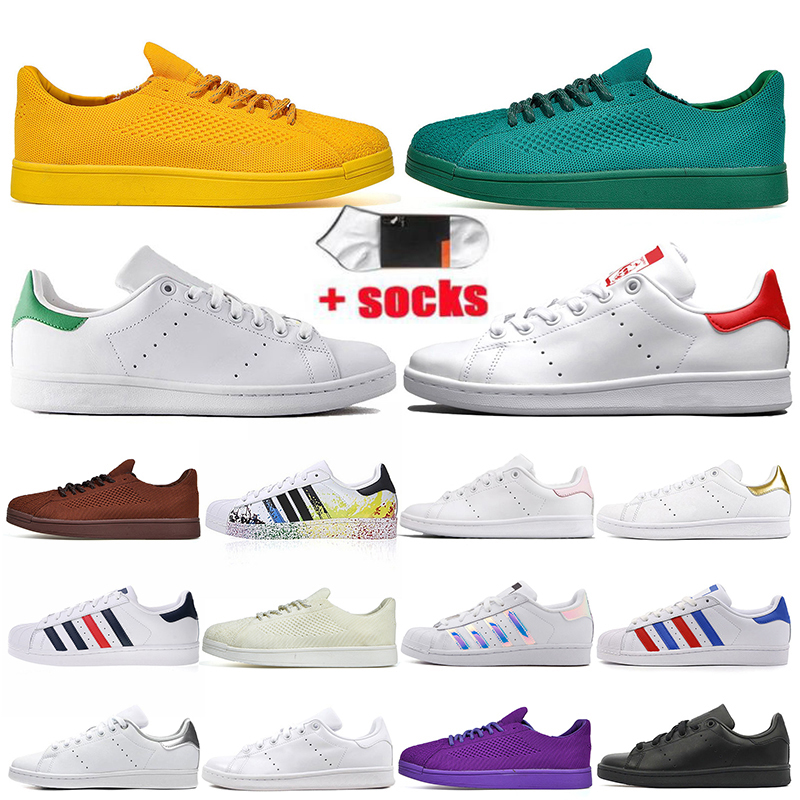 

Classic stan smith mens casual designer shoes fashion triple black white green platform men women ourdoor trainers sports sneakers, #1 36-45 triple black