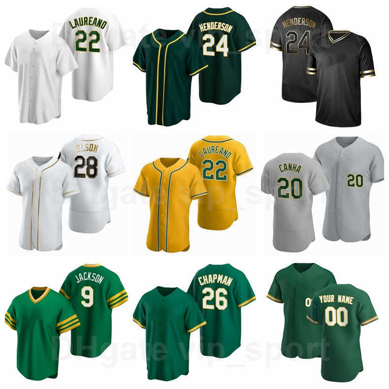 

27 Catfish Hunter Jersey Baseball 9 Reggie Jackson 43 Dennis Eckersley 34 Rollie Fingers 14 Vida Blue 24 Rickey Henderson Cooperstown Make, Men cool base