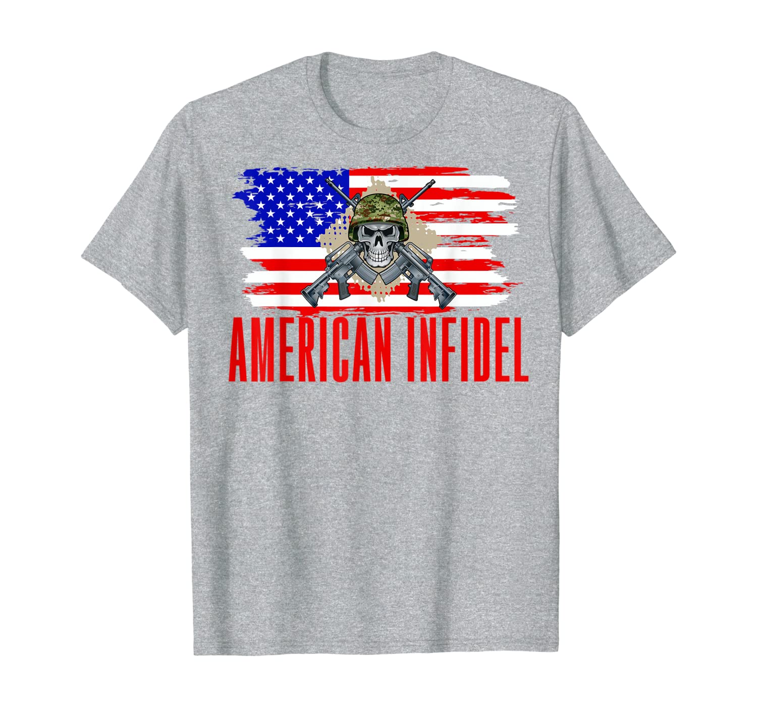 

american infidel patriot patriotism shirt men women soldiers, White;black