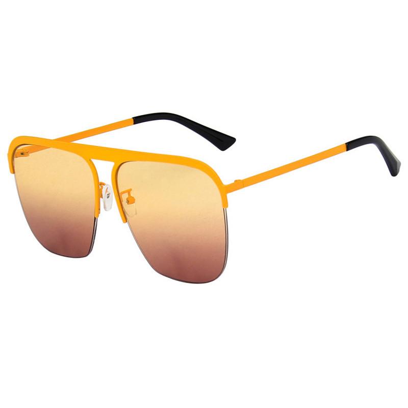 

Sunglasses 2021 Semi Rimless Women Eyewear Men Metal Frame Eyeglasses Male Female Cool Sun Glasses Ladies