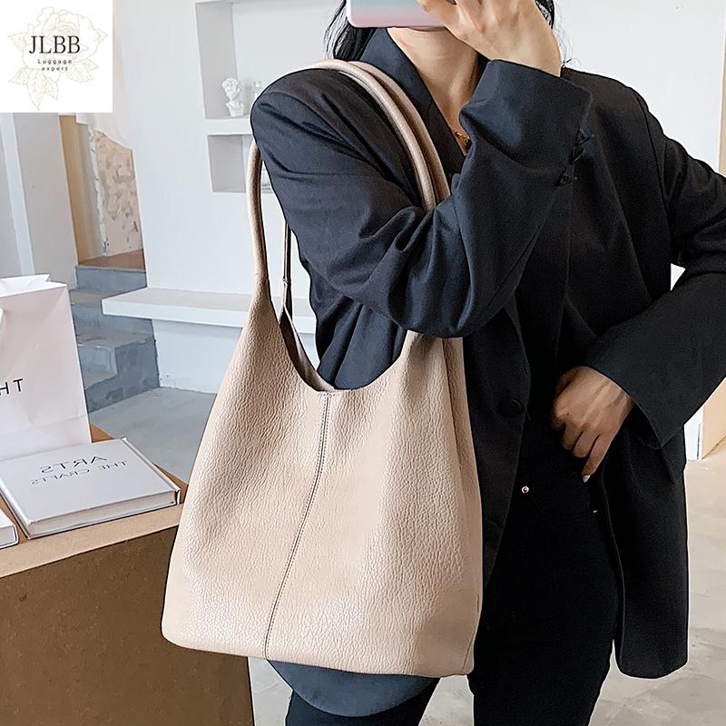 

Casual Large Capacity Tote Women Shoulder Bags Designer Handbags Luxury Soft Matte Leather Messenger Bag Big Buckets Purses 2021, Black
