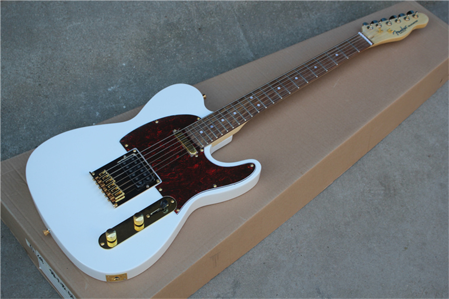 

Tele Electric Guitar Cream White Color Maple Fingerboard Chrome Hardware White Pickguard High Quality