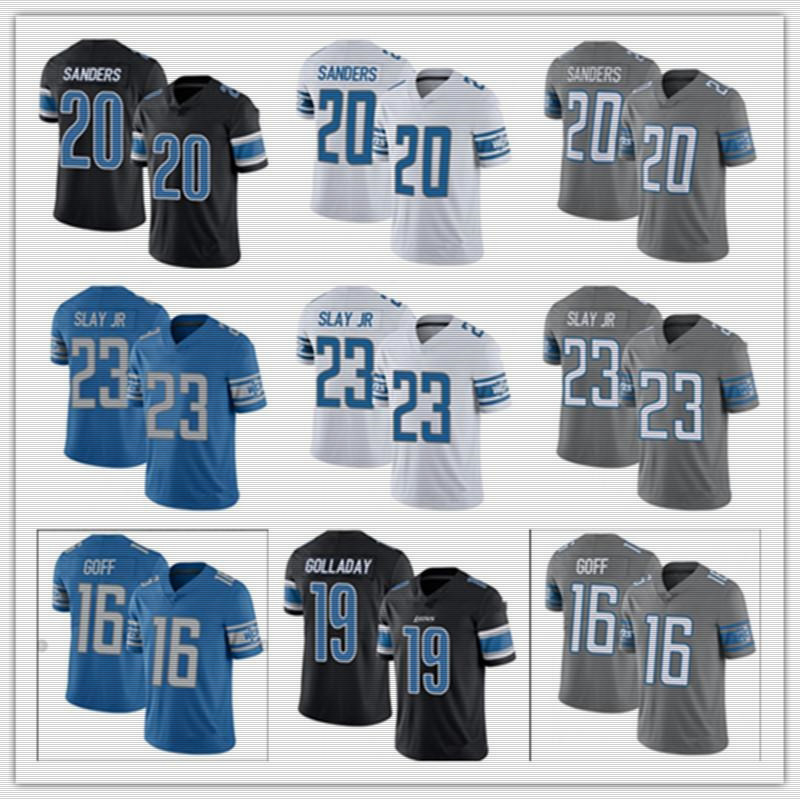 

2021 Custom Men Women Kids 16 Jared Goff Football Jersey 23 Jeff Okudah 32 D'Andre Swift T.J. Hockenson 20 Barry Sanders Adrian Peterson 33 Kerryon Johnson 4XL 5XL, Purple
