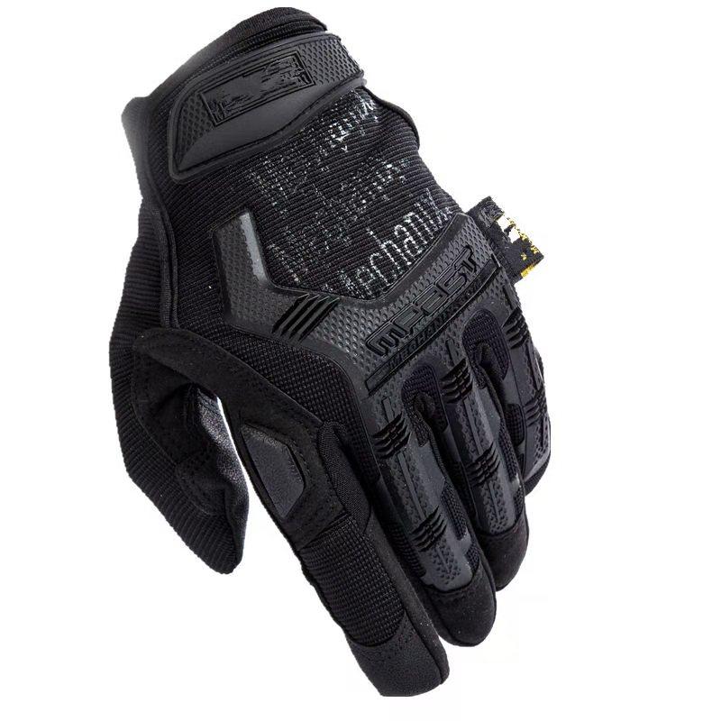 

20 Anti-cutting Tactical Full Finger Gloves Touch Screen Half Finger Men's Winter Outdoor Cycling Sports Fitness Motorcycle Equipment, Black