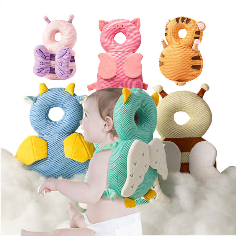 

1-3T Toddler Baby Head Protector Safety Pad Cushion Back Prevent Injured Angel Bee Cartoon Security Pillows