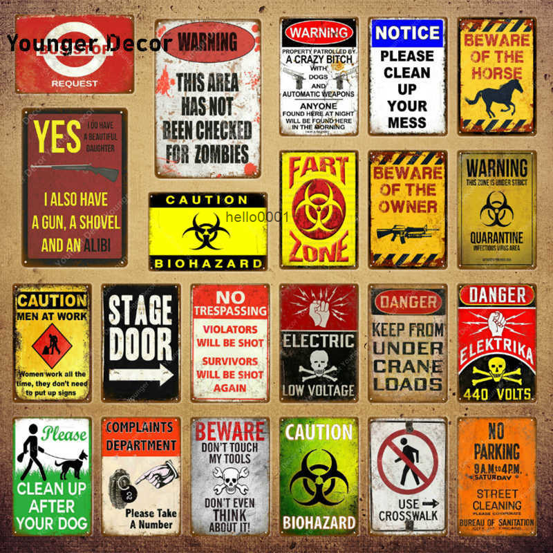 

Bus Stop No Parking Metal Tin Signs Stage Door Plaque Danger Poster For Home Bar Pub Garden Decor Fart Zone Wall Painting YI-186