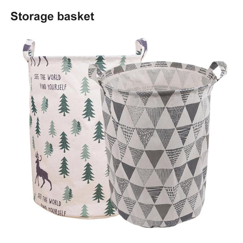 

Household Folding Laundry Clothes Storage Holder Basket Sundries Organizer Pouch