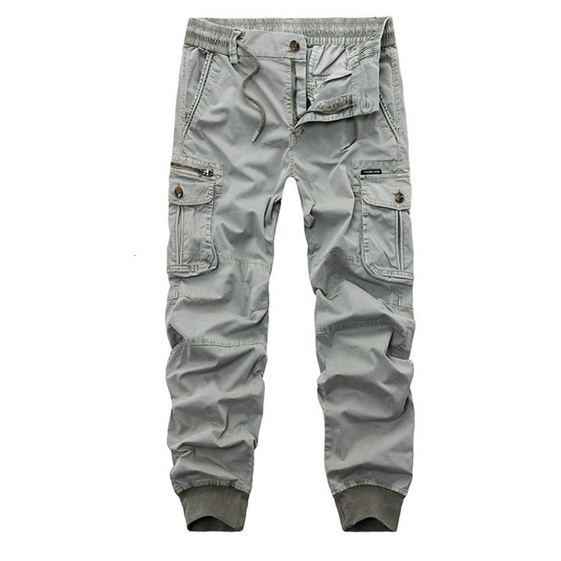 

New 2021 Fashion Safari Style Men's Cotton Camouflage Military Cargo Pants Men Tactical Trousers Overalls Pantalon Homme Ll2d R38w, Army green