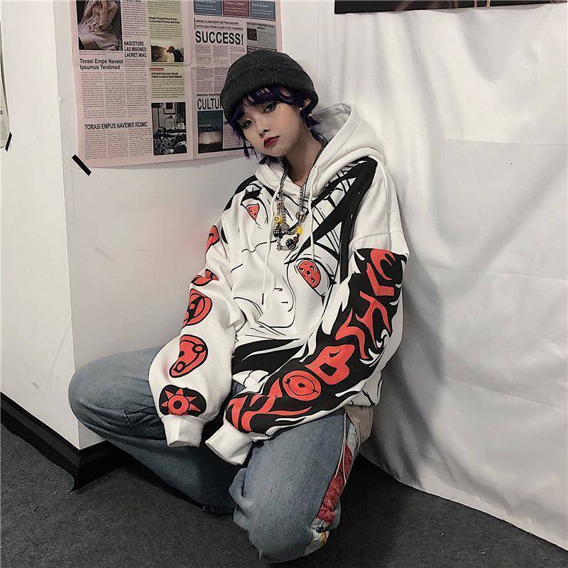 

Anime Naruto Hoodies Streetwear Couple Winter Coat Fashion Loose Cartoon Sasuke Japan Sweatshirt Unisex Hoodie Men Womens X1022TPBH, Black