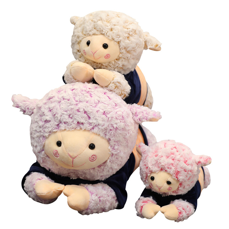 

Cute Peeping Sheep Doll Plush Toy Sleeping Pillow Children's Dolls Large Ragdoll Girls Holiday Gifts