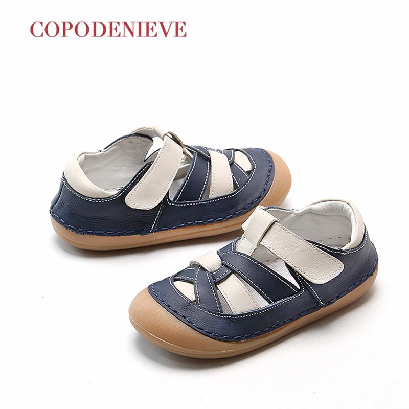 

TTJ Children leather shoes Style Of Fashion Casual Boys Girls For Baby Shoes kids Anti-Slip Children Sandals free shippin, White