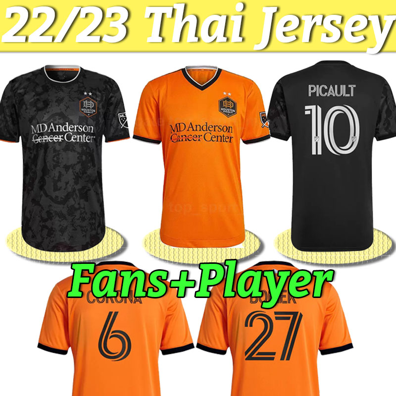 

2022 Houston away Dynamo soccer jerseys home 2023 22 23 SEBAS 9 PARKER 5 HADEBE 17 PICAULT 10 BAIRD CLARK VERA Ferreira Corona FOOTBALL SHIRTS FAN PLAYER VERSION