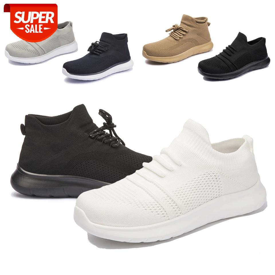 

Casual Shoes Men's Sneakers Knit Men Running Sneakers Lightweight Breathable Sport Shoes Outdoor Fashion Footwear Plus Size 4950 #Jq7E