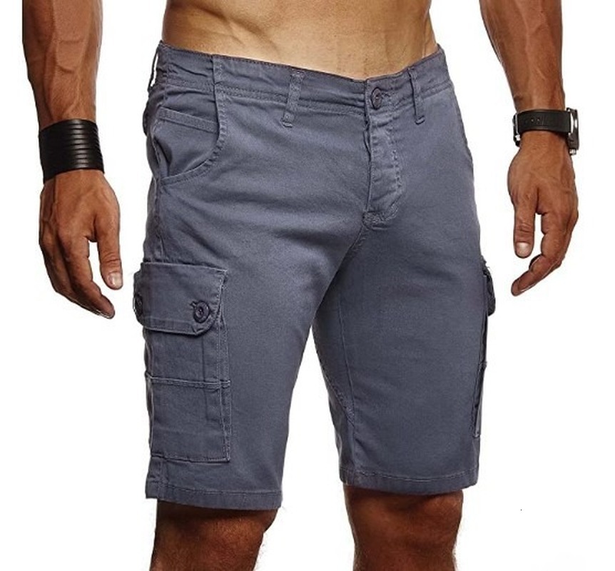 

2021 New Casual Work Men Multi-pocket Mens Short Pants Outdoor Shorts Streetwear Man Clothing Roupas Sweatpants Summer 3xl Ii57, Khaki